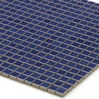 家具 モザイクタイル 15角ユニット 表面紙貼り ブルー系