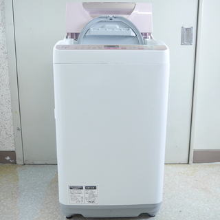 Sharp タテ型洗濯乾燥機 ES-TX5A-P 動作確認済み　...