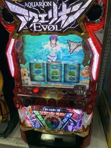 ★来店限定★ パチスロ実機　SANKYO　アクエリオン　EVOL　コイン不要機内臓