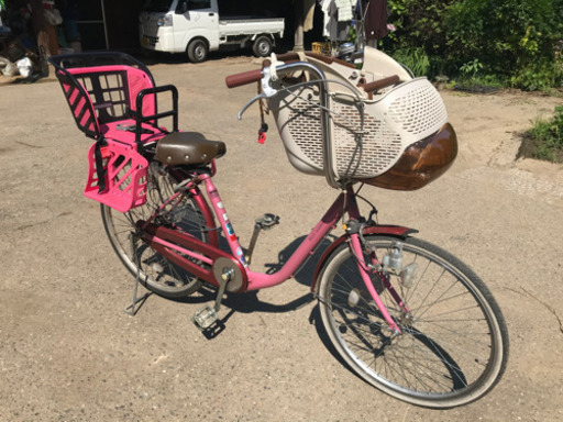 【最終値下げ】アサヒ子供乗せ自転車　幼児用ヘルメット付き
