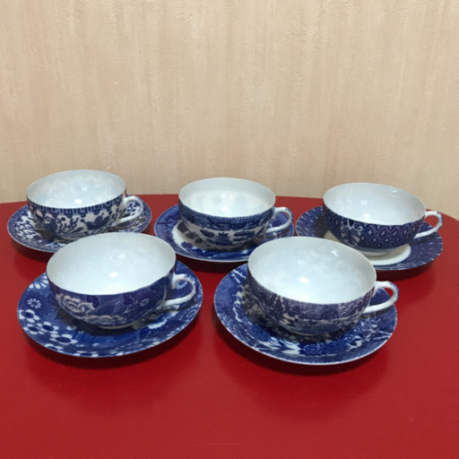 前畑陶器 福 ティーカップ5客セット