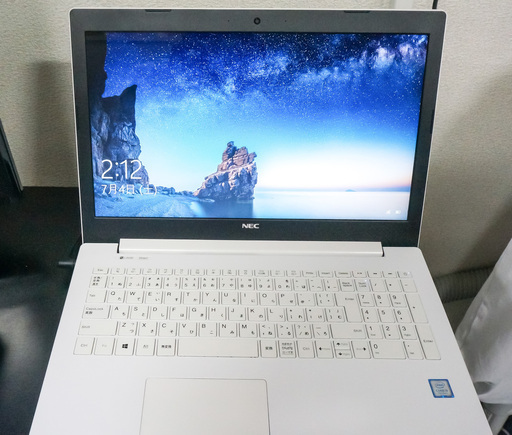 NEC 2019年５月購入 15.6型ノートPC インテル第7世代core i3 メモリ8GB HDD500MB　保証書付