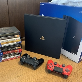 美品 PS4 Pro 1 TB コントローラーx2