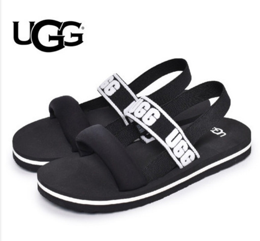 【新品・未使用】 UGG （アグ）K ズーマ スリング  サンダル ブラック レディース