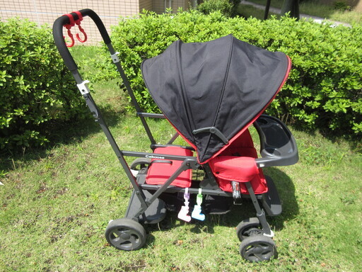 2人乗りベビーカー ジュービー joovy (リアシート・レインカバー付)