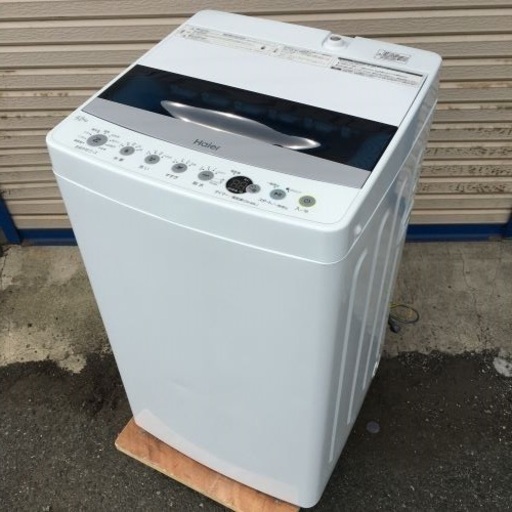 ハイアール① 4.5kg 全自動洗濯機　ホワイト haier JW-C45D　2019年製
