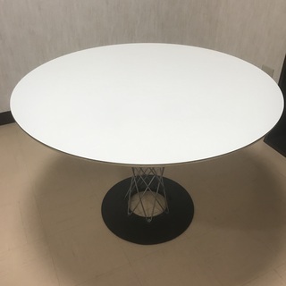 オフィス用品　丸テーブル（白）