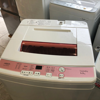 AQUA 6K 洗濯機 aqw-ks60d 2016年製