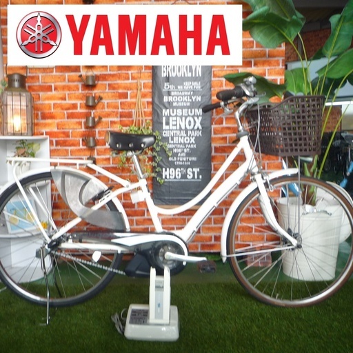 電動自転車 ヤマハ 26インチ 新基準 PAS ami コロナ対策 通勤 通学 中古 YAMAHA パス アミ スペアキー付き