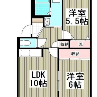 初期費用6万円のみ！2LDK！敷地内駐車場契約可能！独立洗面台！...