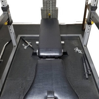 タフスタッフパワーラックケーブルベンチシャフト付