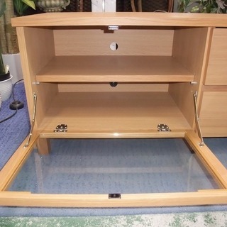 R1507) 無印良品 オークAVラック W110 AVボード 店頭取引大歓迎♪