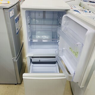 【福岡県限定】シャープ冷蔵庫SJ-D14D-W 2018年 SHARP(シャープ)137L 2ドア冷蔵庫 2018年製「SJ-D14D-W」｜2020