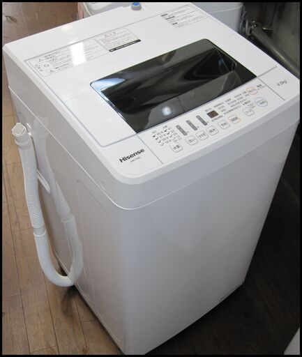 新生活！ 17,600円 ハイセンス 自動洗濯機 4.5kg 2018年製