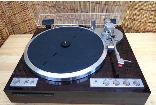 動作OK VICTOR QL-Y44F MC-100II EB レコードプレーヤー ターン