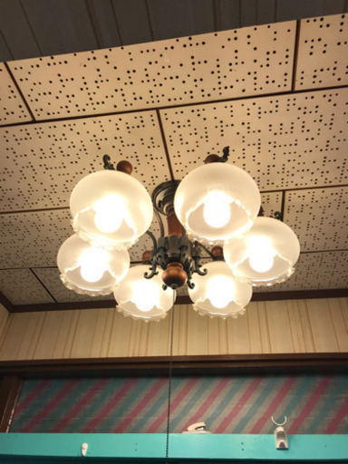 値段交渉可。昭和レトロ　シャンデリア