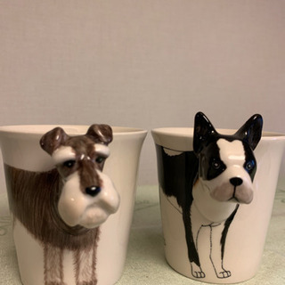 【未使用】フランフラン　犬　マグカップ　2個セット