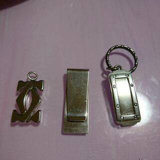 カルティエ キーホルダーとマネークリップ3点 カルティエ キーホルダーとマネークリップ3点