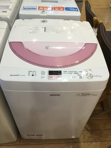 【安心６カ月保証付】SHARP 全自動洗濯機 ES-GE55NC-P 2014年製 【ﾄﾚﾌｧｸ桶川店】