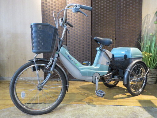 □YAMAHA PAS ヤマハ パス ワゴン 三輪電動自転車 ニカド電池式 平成9年式