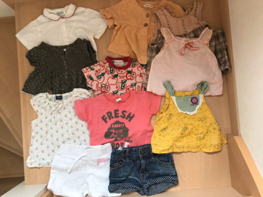 80サイズ 女の子服まとめ売り11点 ゆい 赤池の子供用品の中古あげます 譲ります ジモティーで不用品の処分