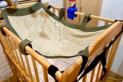 交渉可)ベビーベッド（カトージ）とハグモック 割引