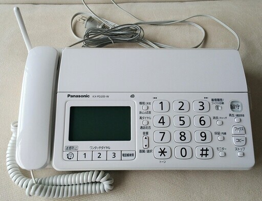 Panasonic FAX電話機 子機1台 インクフィルム4本付き