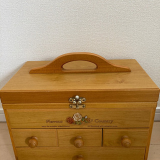 お取引中　木製裁縫箱　ソーイングボックス