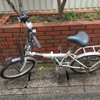 (chariyoshy 出品)折りたたみ自転車　6段ギア　ホワイト