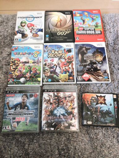 ゲームソフト 1本800円 Wii、PS3、3DS