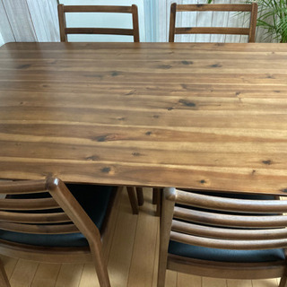 ダイニングテーブル 5点セット 【引取決定】