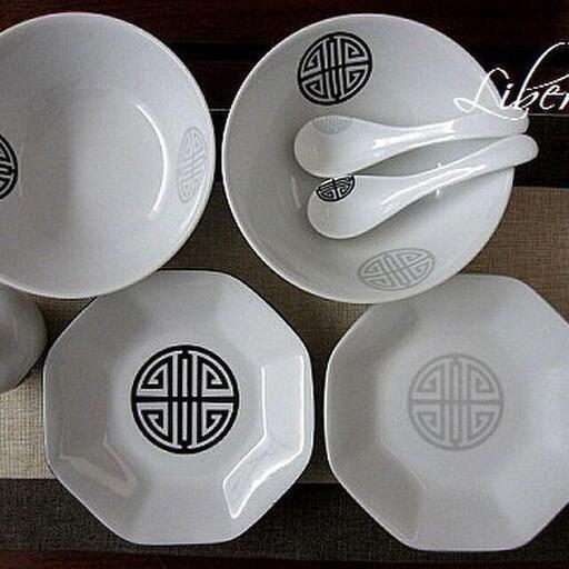 新品 中華食器セット/チャイナ  シノワズリ：プレゼント/誕生日・ご結婚・新居祝等にも