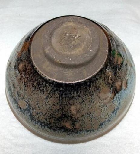 中国骨董品陶磁器油滴天目茶碗伝世品幾重の戦火から守られて静かに今日 