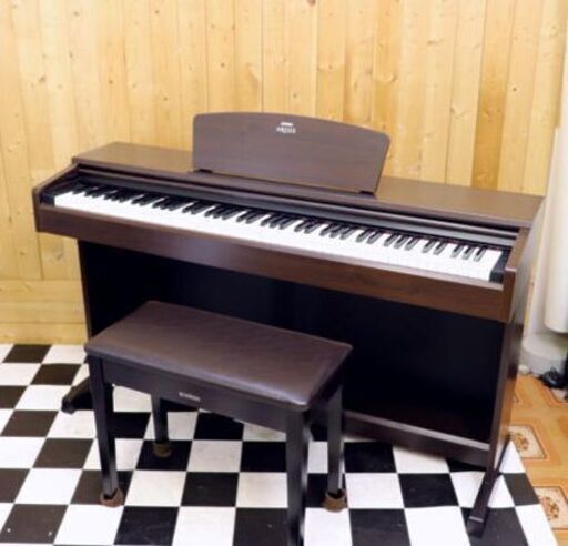 電子ピアノ　アリウス　YDP-140　2009年製　ダークアルダー調仕上げ　88鍵盤　Pure CF Voice搭載