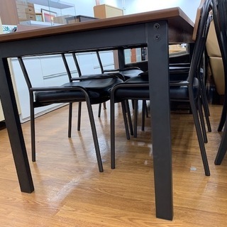 UNICO　HOXTONシリーズ　ダイニング5点セット　ダークブラウン【トレファク所沢店】