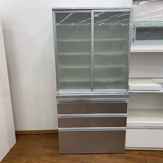 エスエークラフト サイレントレール付き食器棚 【トレジャー エスエークラフト サイレントレール付き食器棚 【トレジャー