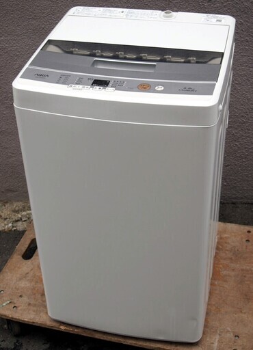 ⑳　※大幅値下げ！【6ヶ月保証付】18年製 アクア 4.5kg 全自動洗濯機 AQW-S45E