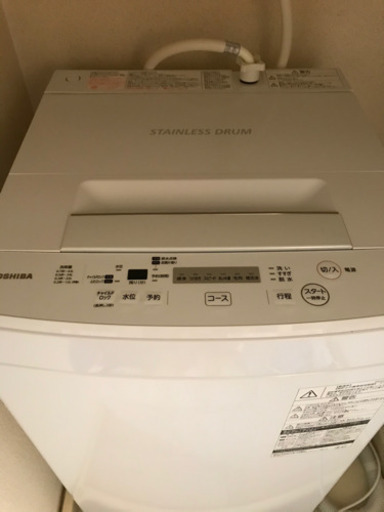 TOSHIBA洗濯機　AW-45M7 4.5kg 2020年製