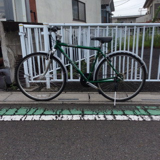 中古自転車】28インチ (グリーンメタリック) 外装3x7段