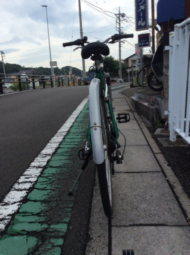 中古自転車】28インチ (グリーンメタリック) 外装3x7段