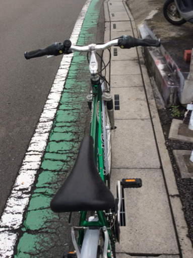 中古自転車】28インチ (グリーンメタリック) 外装3x7段