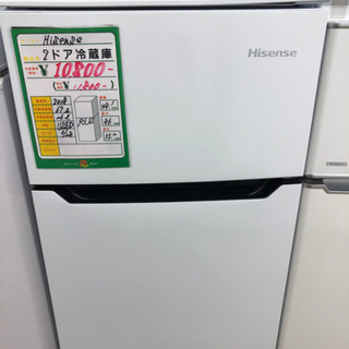 ☆70 Ｈｉｓｅｎｓｅ 2ドア冷蔵庫 2018年製 【リサイクルマート宇宿店 ...
