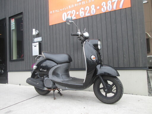 ★6万円　ビーノFi　インジェクションモデル！SA37J　セル1　実動車★ヤマハ　VINO　黒