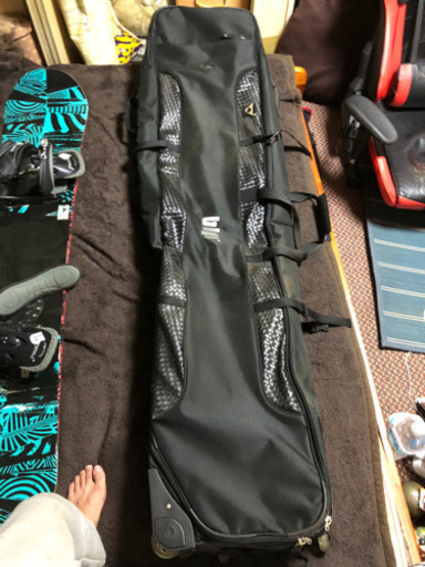 スノーボート?3点セット 板K2 ビンディング ユニオン ケースコロコロ