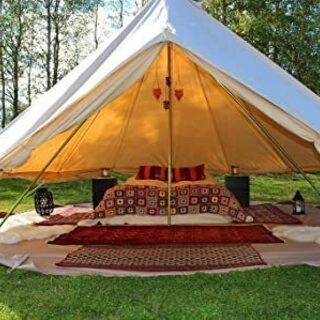 Bell Tent ベルテント特大 ハイクオリティ 100%コットン仕様 防水 ティーピーテント グランピング ガーランド付き