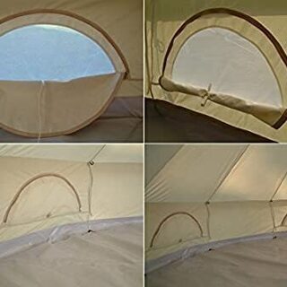 Bell Tent ベルテント特大 ハイクオリティ 100%コットン仕様 防水 ティーピーテント グランピング ガーランド付き