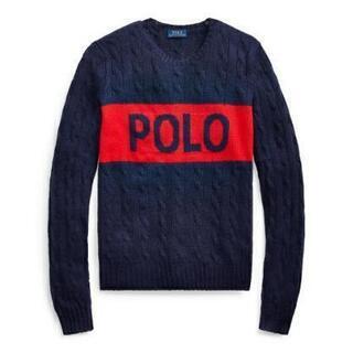 値下げ中!モデル御用達送料無料ポロラルフローレンロゴニットセーター