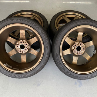 〈値下げしました〉レイズTE37 & RE71R中古　PCD100 86/BRZなどに！　 値下げしました〉レイズTE37 & RE71R中古 PCD100 86/BRZなどに