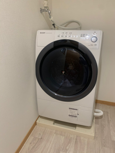 【未使用】SHARP 7.0kg/3.5kgドラム洗濯乾燥機