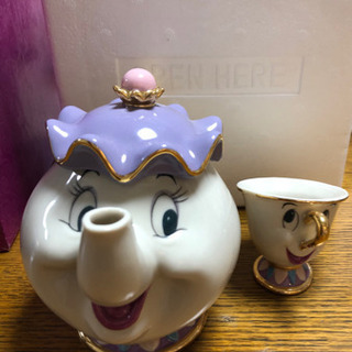 製造終了品 ディズニー 美女と野獣 ポット夫人 ティーセット